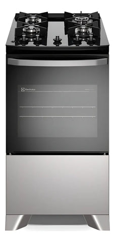 Fogão 4 bocas Electrolux Cinza Efficient Mesa Vidro, Tripla Chama e PerfectCook (FE4GG) Bivolt